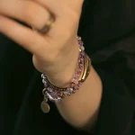 Amethyst & Brass Spiral Bracelet | Flowing Energy & Zen Style 3 - Buddha Bodhis Amethyst & Brass Spiral Bracelet