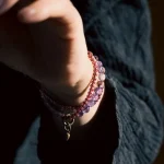 Amethyst Phantom & Garnet Bracelet | Inner Peace & Protection 3 - Buddha Bodhis Amethyst Phantom & Garnet Bracelet