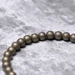 Solid Brass & Black Agate Bracelet | Grounding Strength 2 - Buddha Bodhis Black Agate Bracelet
