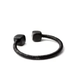 Black Ebony Wood Bracelet | Minimalist Couple Bangle 4 - Buddha Bodhis Black Ebony Wood Bracelet