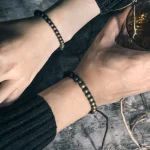 Black Onyx Bead Bracelet | Vintage Punk Style Spiritual Jewelry 3 - Buddha Bodhis Black Onyx Bead Bracelet