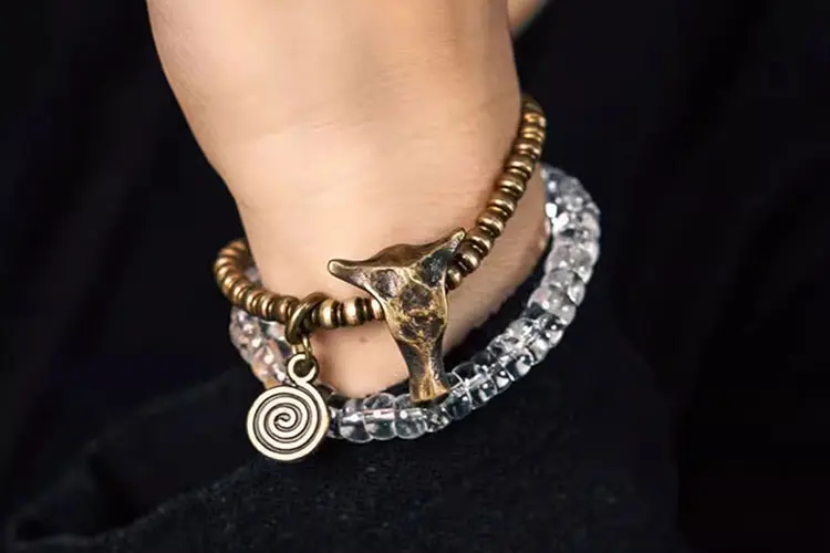 Brass Bull Charm Bracelet | Strength & Clarity Jewelry 7 - Buddha Bodhis Brass Bull Charm Bracelet Strength & Clarity Jewelry