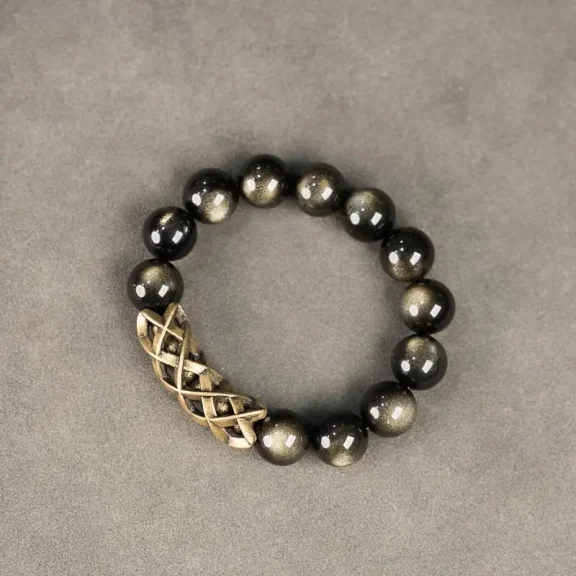 How to Use Gemstones for Healing and Good Fortune? 2 - Buddha Bodhis Buddha Bodhis Simple Black Obsidian Bracelet-1