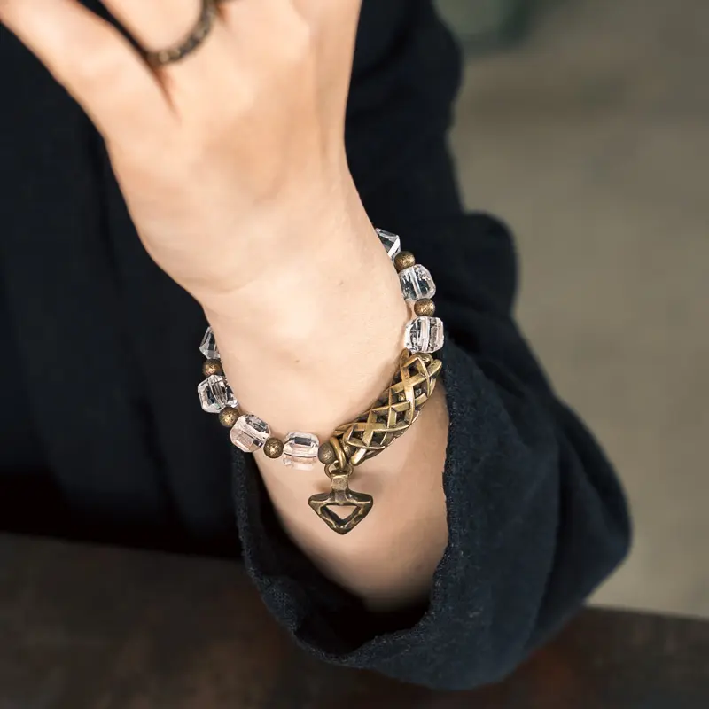 Clear Quartz Arrowhead Bracelet Protection & Focus (3) Clear Quartz Arrowhead Bracelet Protection & Focus