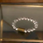Clear Quartz Bracelet | Healing Energy & Vintage Brass 3 - Buddha Bodhis Clear Quartz Bracelet Healing Energy & Vintage Brass