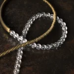 Clear Quartz Coil Bracelet | Industrial Wrap Jewelry 3 - Buddha Bodhis Clear Quartz Coil Bracelet Industrial Wrap Jewelry