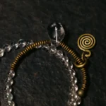 Clear Quartz Coil Bracelet | Vintage Spiral Jewelry 3 - Buddha Bodhis Clear Quartz Coil Bracelet Vintage Spiral Jewelry