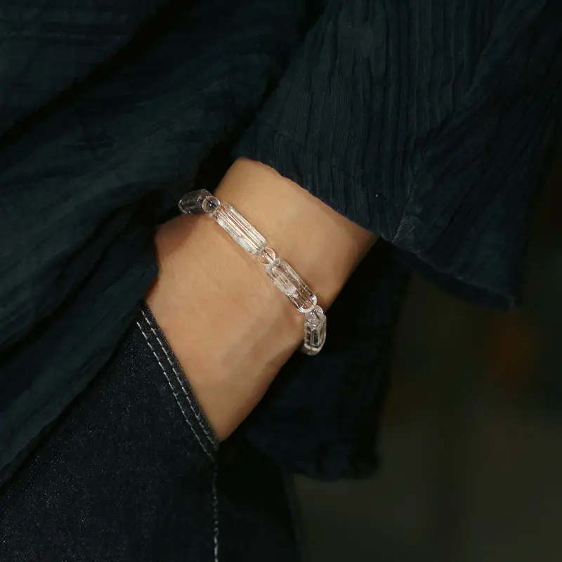 Clear Quartz Coil Bracelet Vintage Spiral Jewelry (2) Clear Quartz Coil Bracelet Vintage Spiral Jewelry