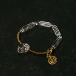 Clear Quartz Coil Bracelet | Vintage Spiral Jewelry 3 - Buddha Bodhis Clear Quartz Coil Bracelet Vintage Spiral Jewelry