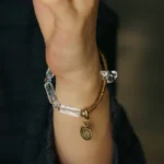 Clear Quartz Coil Bracelet | Vintage Spiral Jewelry 2 - Buddha Bodhis Clear Quartz Coil Bracelet Vintage Spiral Jewelry