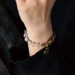 Clear Quartz Spiral Bracelet | Artisan Brass Jewelry 3 - Buddha Bodhis Clear Quartz Spiral Bracelet Artisan Brass Jewelry