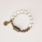 Clear Quartz Spiral Bracelet | Vintage Spiritual Jewelry 4 - Buddha Bodhis Clear Quartz Spiral Bracelet Vintage Spiritual Jewelry