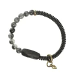 Ebony & Black Rutilated Quartz Bracelet | Unisex Harmony 4 - Buddha Bodhis Ebony & Black Rutilated Quartz Bracelet