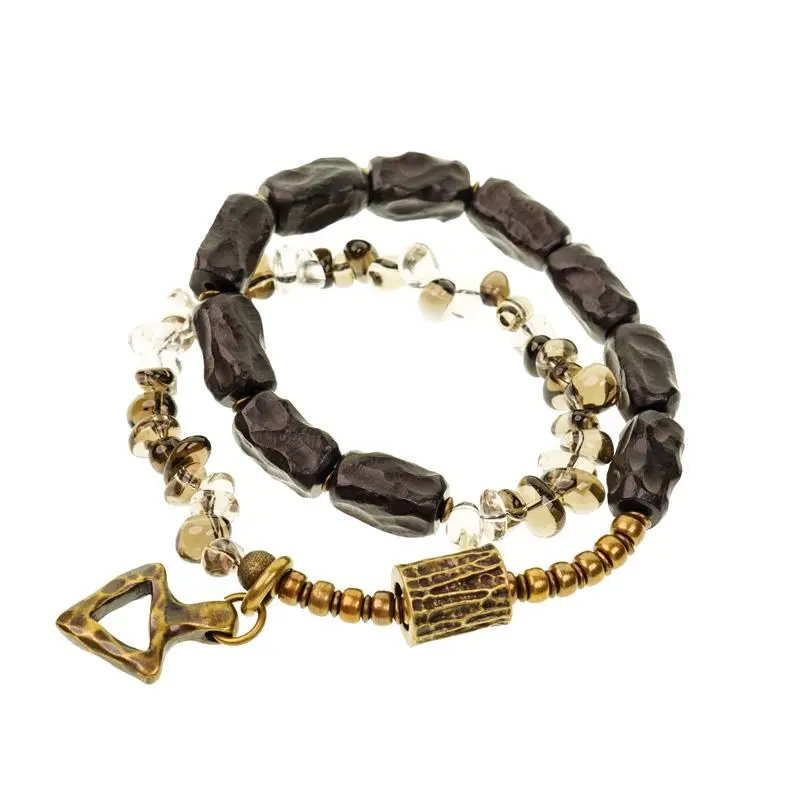 Ebony & Smoky Quartz Bracelet (5) Ebony & Smoky Quartz Bracelet