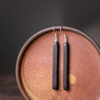 Ebony Wood Earrings