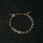 Industrial Crystal Bracelet | Clarity & Retro Brass - Buddha Bodhis Industrial Crystal Bracelet Clarity & Retro Brass