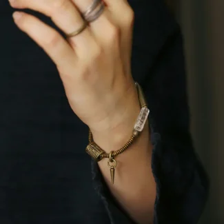 Industrial Crystal Bracelet Spiritual Mechanics Jewelry