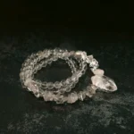 Layered Clear Quartz Bracelet | Crystal Point Jewelry 2 - Buddha Bodhis Layered Clear Quartz Bracelet Crystal Point Jewelry