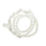 Layered Clear Quartz Bracelet | Crystal Point Jewelry 4 - Buddha Bodhis Layered Clear Quartz Bracelet Crystal Point Jewelry