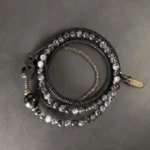 Multi-Wrap Black Rutilated Quartz Bracelet/Necklace | Dual Protection 2 - Buddha Bodhis Multi-Wrap Black Rutilated Quartz BraceletNecklace