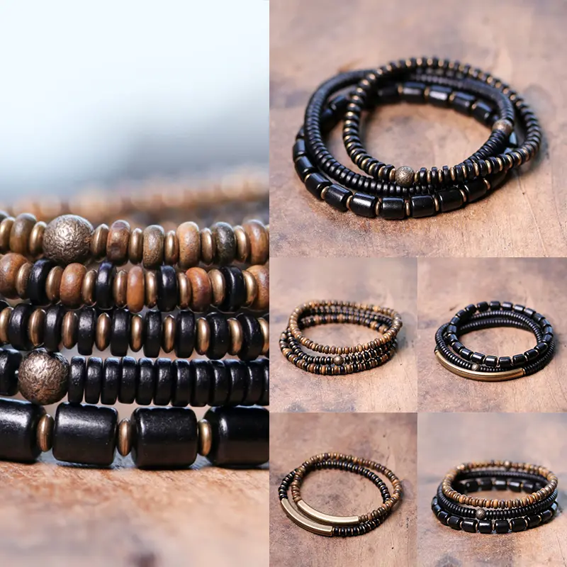 Natural Sandalwood Bead Bracelet-1 Natural Sandalwood Bead Bracelet