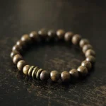 Natural Sandalwood Bead Bracelet | Zen Inspired Meditation Jewelry - Buddha Bodhis Natural Sandalwood Bead Bracelet