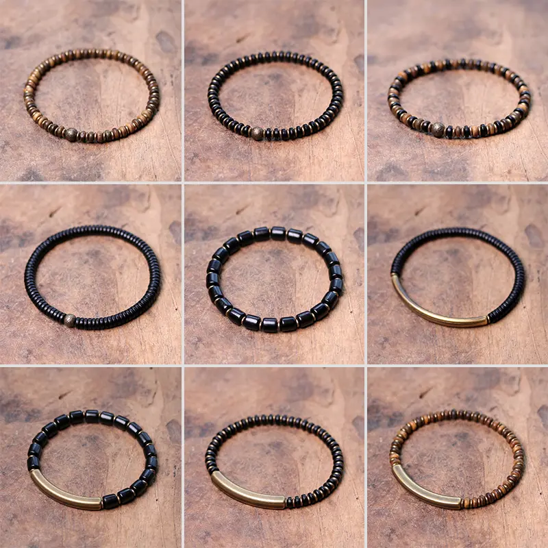 Natural Sandalwood Bead Bracelet-3 Natural Sandalwood Bead Bracelet