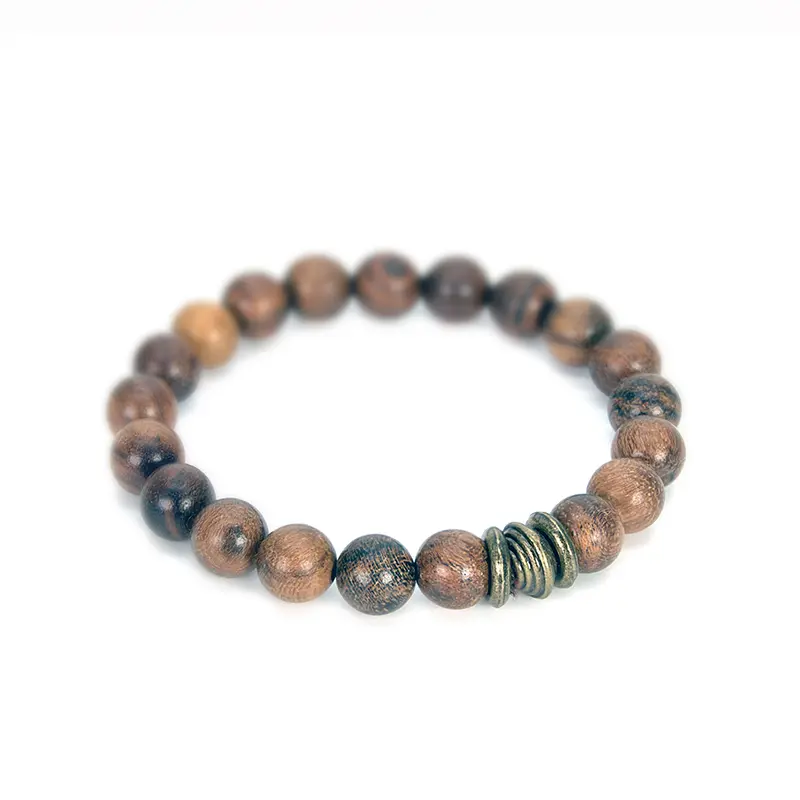 Natural Sandalwood Bead Bracelet-4 Natural Sandalwood Bead Bracelet