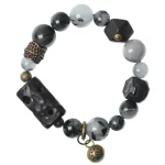 Obsidian, Ebony, Black Rutilated Quartz | Powerful Protection 4 - Buddha Bodhis Obsidian, Ebony, Black Rutilated Quartz