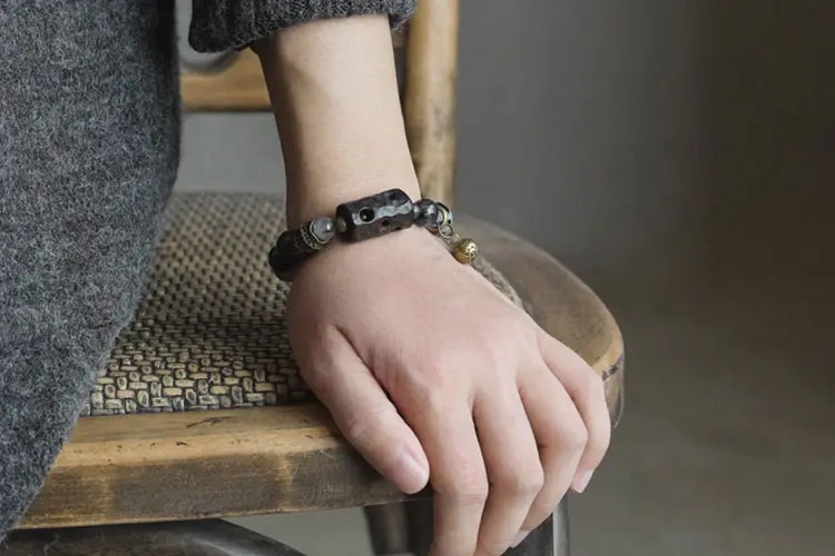 Obsidian, Ebony, Black Rutilated Quartz | Powerful Protection 7 - Buddha Bodhis Obsidian, Ebony, Black Rutilated Quartz