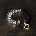 Obsidian and Quartz Arrowhead Bracelet | Balance & Light - Buddha Bodhis Obsidian and Quartz Arrowhead Bracelet Balance & Light