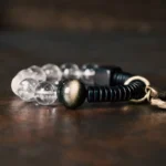 Obsidian and Quartz Arrowhead Bracelet | Balance & Light 3 - Buddha Bodhis Obsidian and Quartz Arrowhead Bracelet Balance & Light