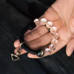 Obsidian and Quartz Arrowhead Bracelet | Balance & Light 2 - Buddha Bodhis Obsidian and Quartz Arrowhead Bracelet Balance & Light