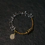 Polished Clear Quartz Bracelet | Spiral Charm Jewelry 2 - Buddha Bodhis Polished Clear Quartz Bracelet Spiral Charm Jewelry