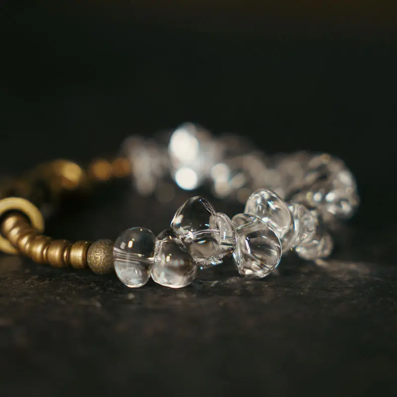 Raw Clear Quartz Bracelet Path of Clarity Jewelry (1) Raw Clear Quartz Bracelet Path of Clarity Jewelry