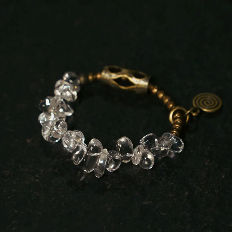 Raw Clear Quartz Bracelet Path of Clarity Jewelry (2) Raw Clear Quartz Bracelet Path of Clarity Jewelry