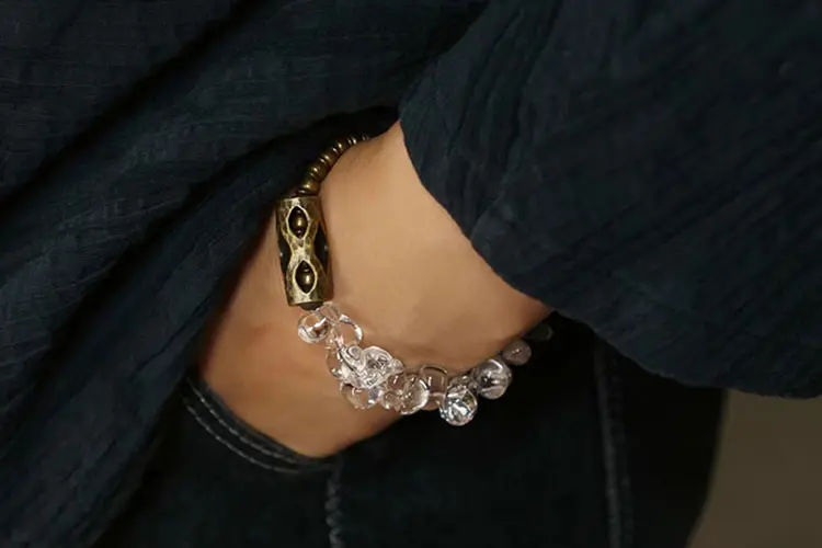 Raw Clear Quartz Bracelet | Path of Clarity Jewelry 6 - Buddha Bodhis Raw Clear Quartz Bracelet Path of Clarity Jewelry