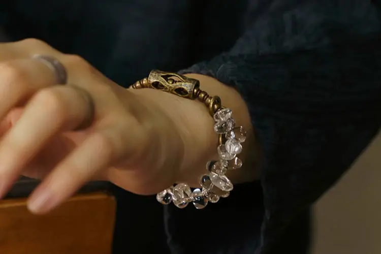 Raw Clear Quartz Bracelet | Path of Clarity Jewelry 7 - Buddha Bodhis Raw Clear Quartz Bracelet Path of Clarity Jewelry