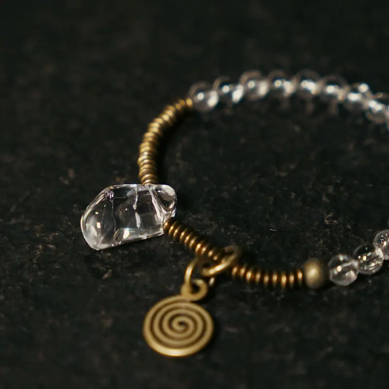 Raw Crystal Coil Bracelet Spiritual Journey Jewelry (4) Raw Crystal Coil Bracelet Spiritual Journey Jewelry