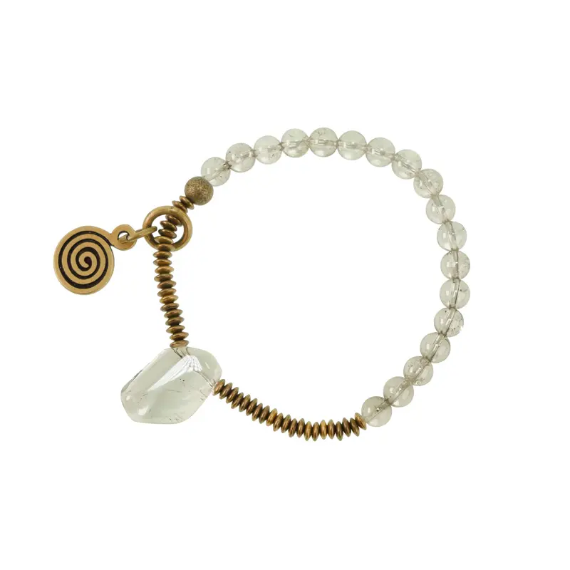 Raw Crystal Coil Bracelet Spiritual Journey Jewelry (5) Raw Crystal Coil Bracelet Spiritual Journey Jewelry