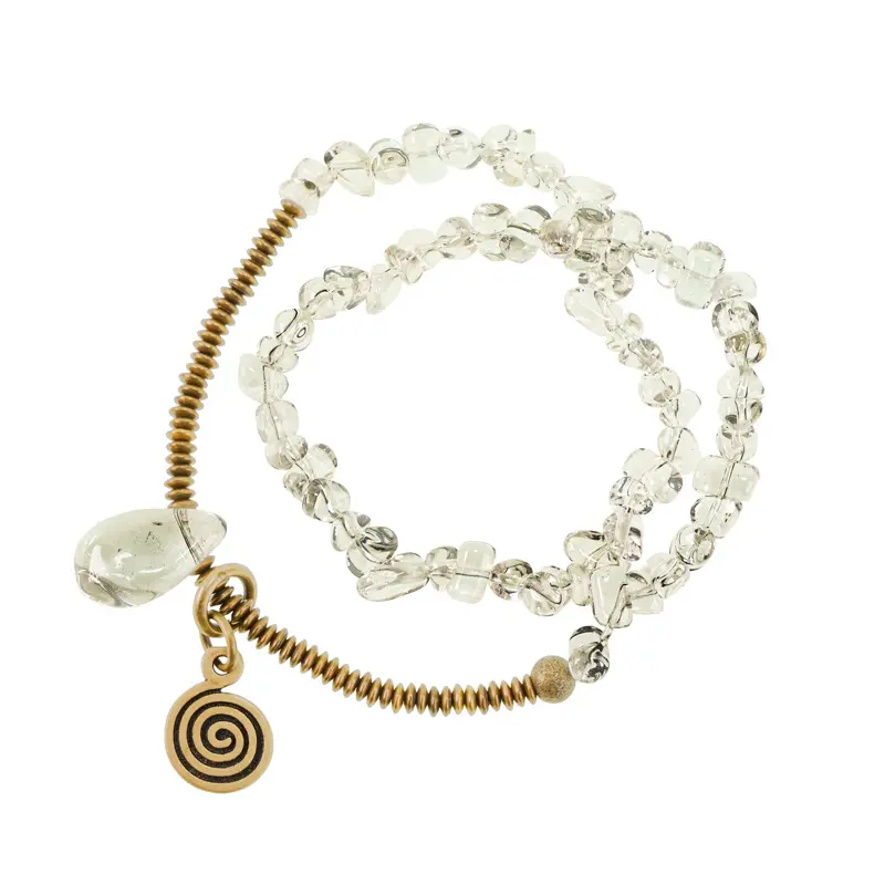 Raw Quartz Coil Bracelet Spiritual Spiral Jewelry (5) Raw Quartz Coil Bracelet Spiritual Spiral Jewelry