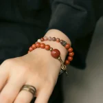 Red Jasper & Red Phantom Quartz Bracelet | Vitality & Grounding 3 - Buddha Bodhis Red Jasper & Red Phantom Quartz Bracelet