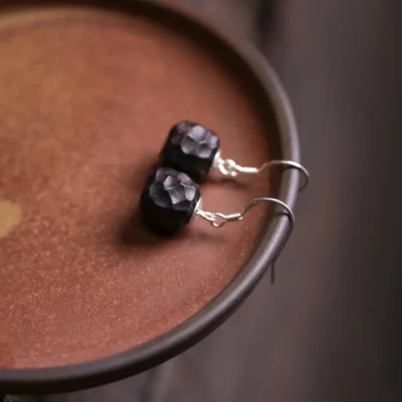 Beyond Adornment: The Spiritual Meaning and Symbolism of Earrings 2 - Buddha Bodhis Ebony Wood Earrings