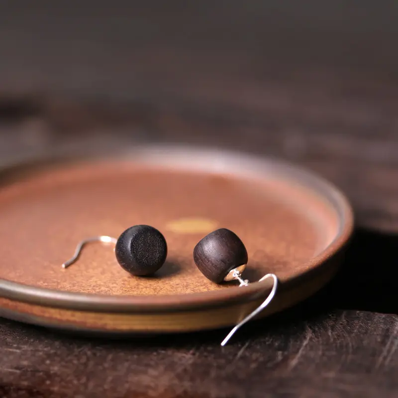 Serene Ebony Wood Earrings Ebony Wood Earrings