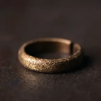Textured Brass Ring