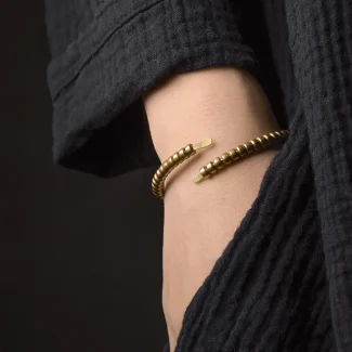 Vintage Adjustable Brass Cuff Bracelet