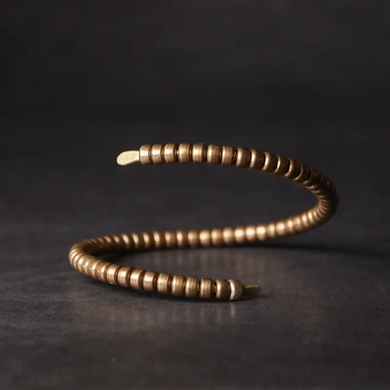 Vintage Adjustable Brass Cuff Bracelet-2 Vintage Adjustable Brass Cuff Bracelet