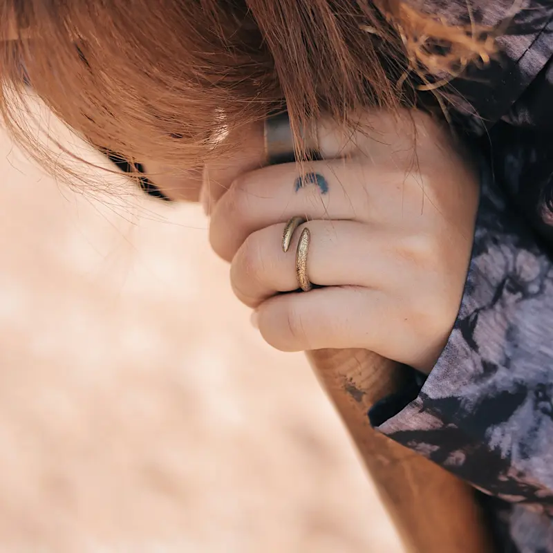 Vintage Brass Coil Ring-1 Vintage Brass Coil Ring