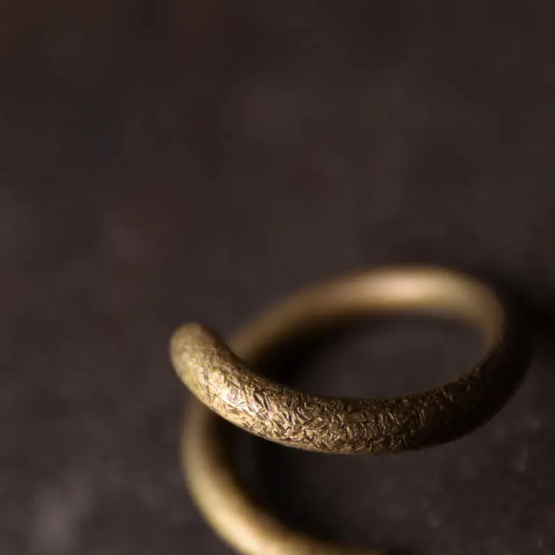 Vintage Brass Coil Ring-2 Vintage Brass Coil Ring