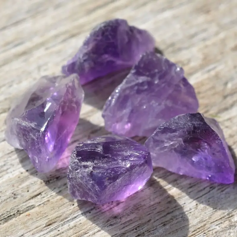 Amethyst Slab & Brass Cuff Bracelet | Grounding Energy & Serene Style - Buddha Bodhis Natural Purple Amethyst Crystal Cluster for Healing